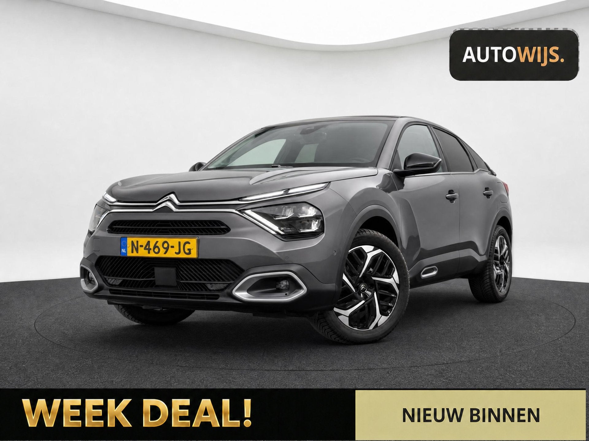 Citroen C4 1.2 Puretech Shine|AUT|NL AUTO|LED|DEALER ONDERHO, Auto's, Dealer onderhouden, Gebruikt, 1199 cc, 3 cilinders