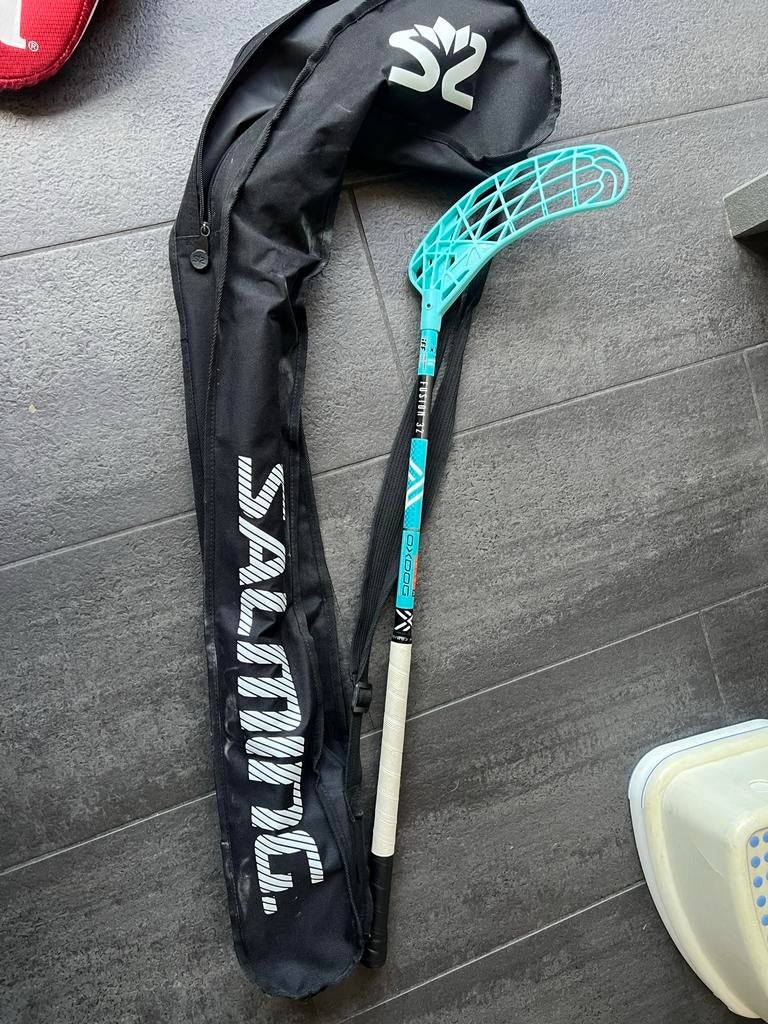 Salming Floorball Stick met Tas - Zo goed als nieuw, Ophalen, Gebruikt