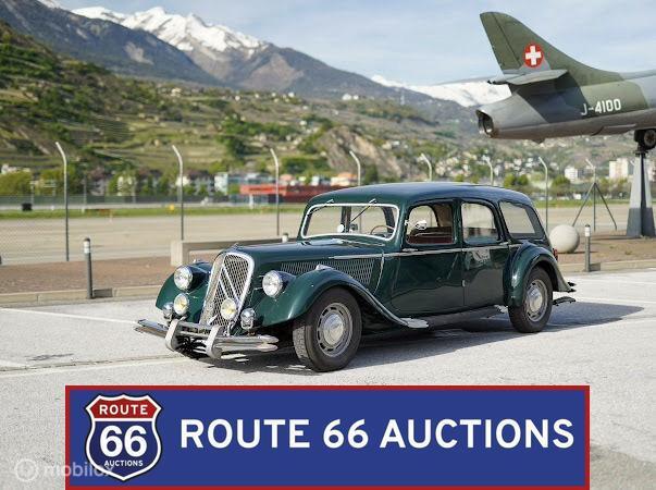 Citroën Traction Avant | 1951 | Route 66 Auctions, Auto's, Overige carrosserieën, Citroën, Zwart, Bedrijf