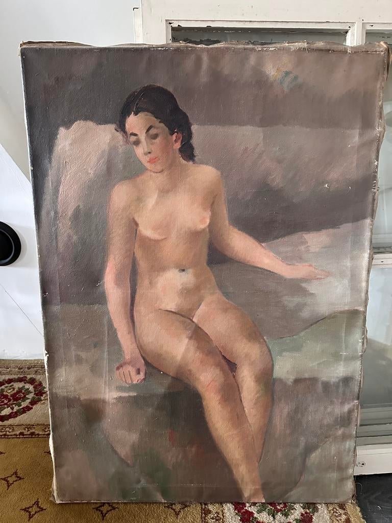 Schilderij vrouwelijk naakt naaktschilderij, Ophalen of Verzenden