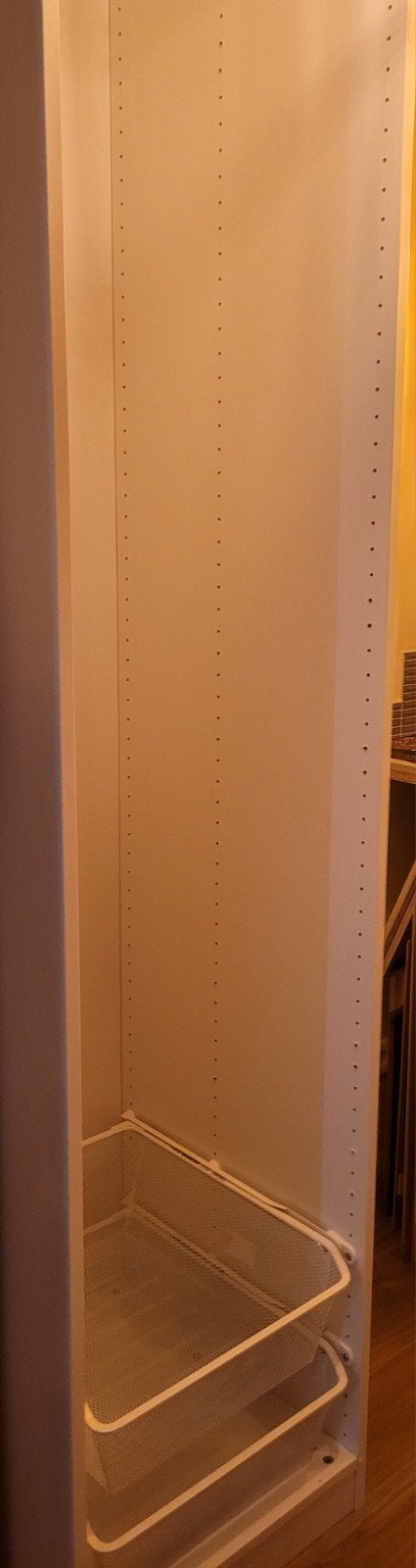 PAX kast basiselement 50x58x236 wit met 2 draadmanden, Ophalen, Overige materialen, 200 cm of meer, 50 tot 100 cm