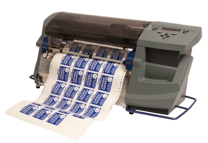 Gerber Envision snijplotter 38 cm met pinfeed doorvoer, Ophalen, Gebruikt, Printer, Overige technieken