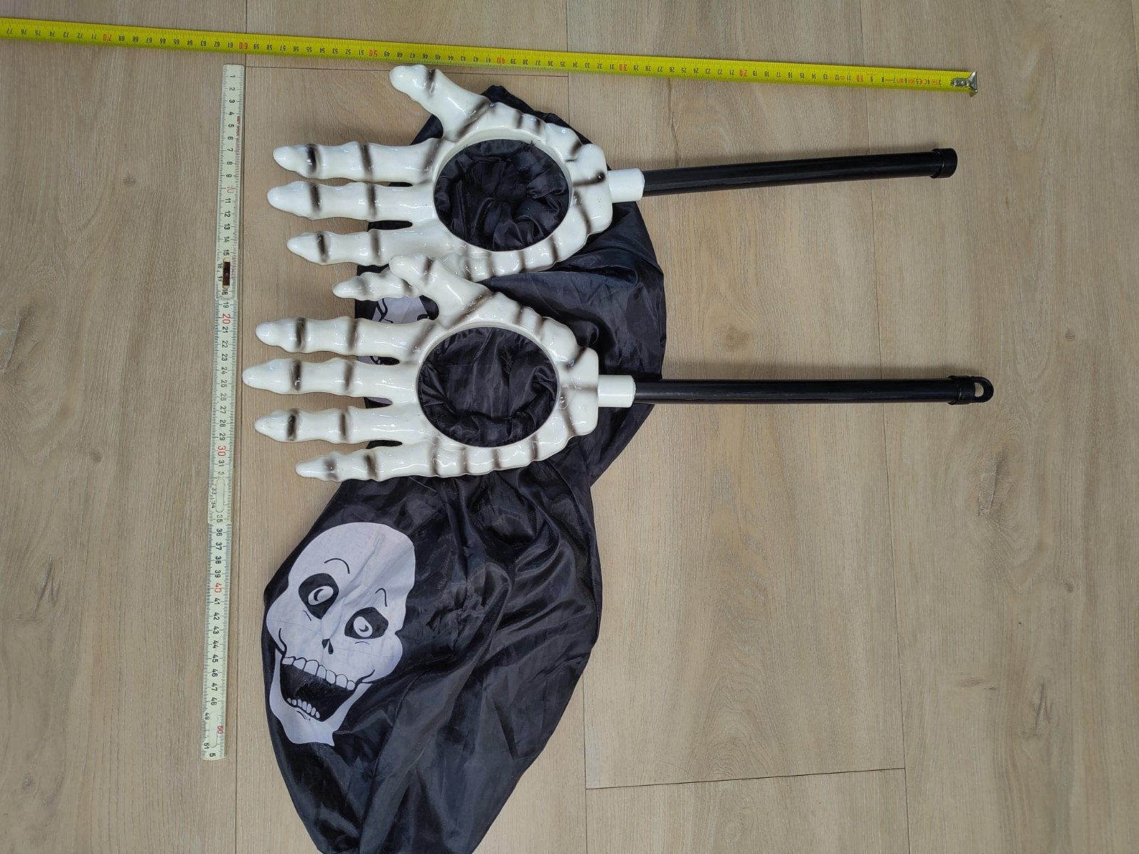 Halloween Skelet Handen Snoepzakken - Griezelige Decoratie, Ophalen of Verzenden, Zo goed als nieuw, Feestartikel, Halloween of Griezel