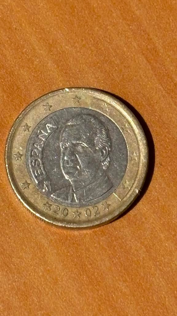 Zeldzame Spaanse 1 Euro munt 2002 - Koning Juan Carlos I, Postzegels en Munten, Munten | Europa | Euromunten, Ophalen of Verzenden