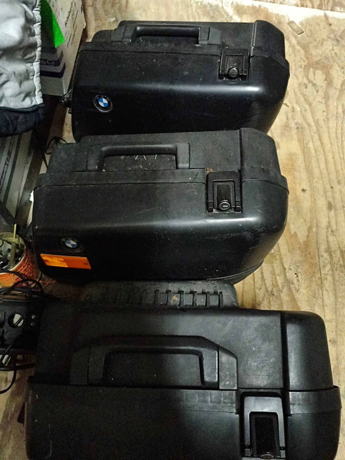 3x koffers BMW rechts o.a. k75 K100 k1100 R100r, Ophalen