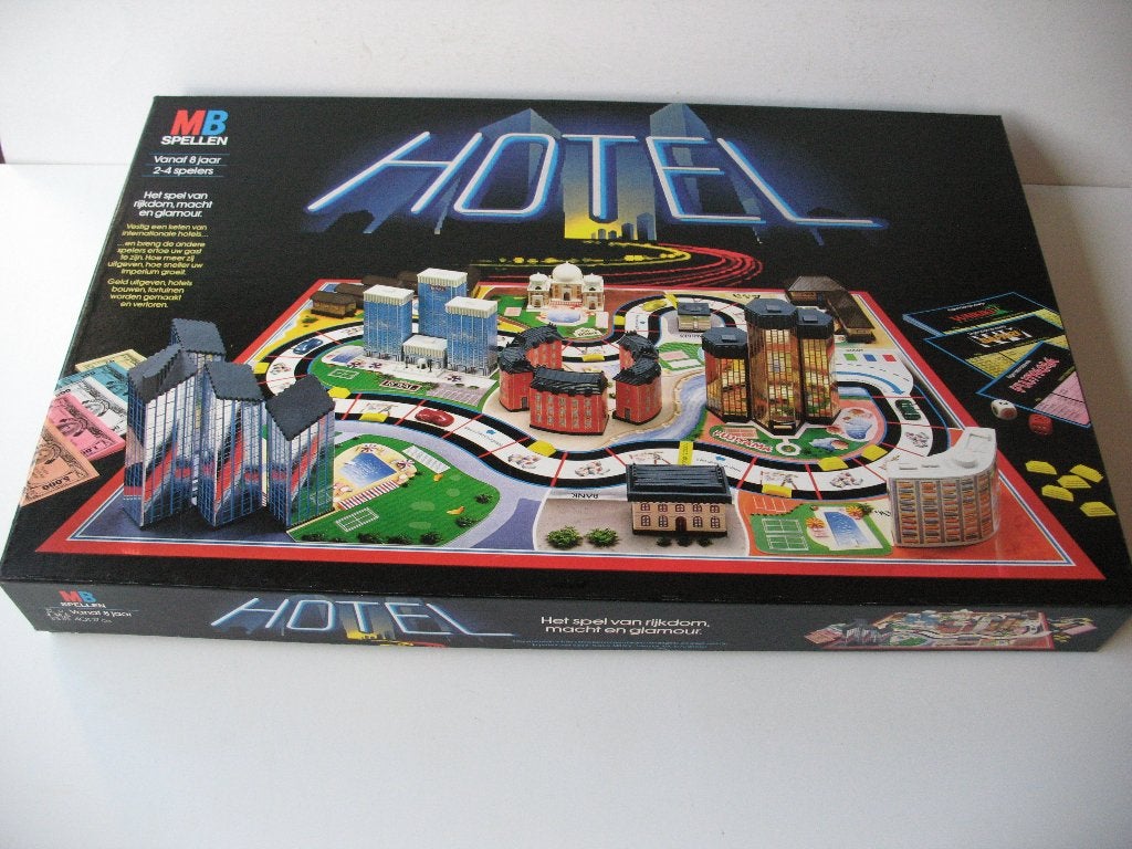 Hotel, Een of twee spelers, Ophalen of Verzenden, Gebruikt, MB Spellen