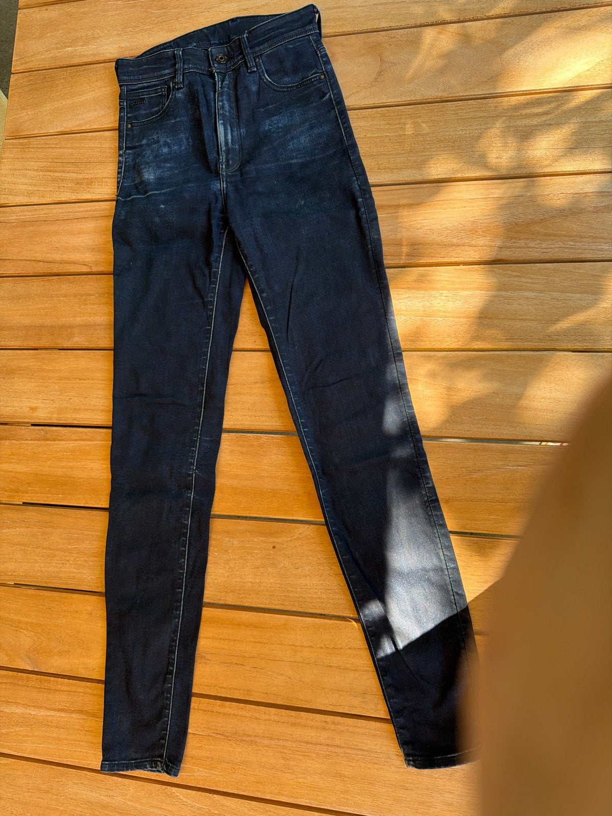 G-Star RAW Kafey Ultra High Skinny Jeans W25 L32, Ophalen of Verzenden, Zo goed als nieuw, Blauw, Overige jeansmaten