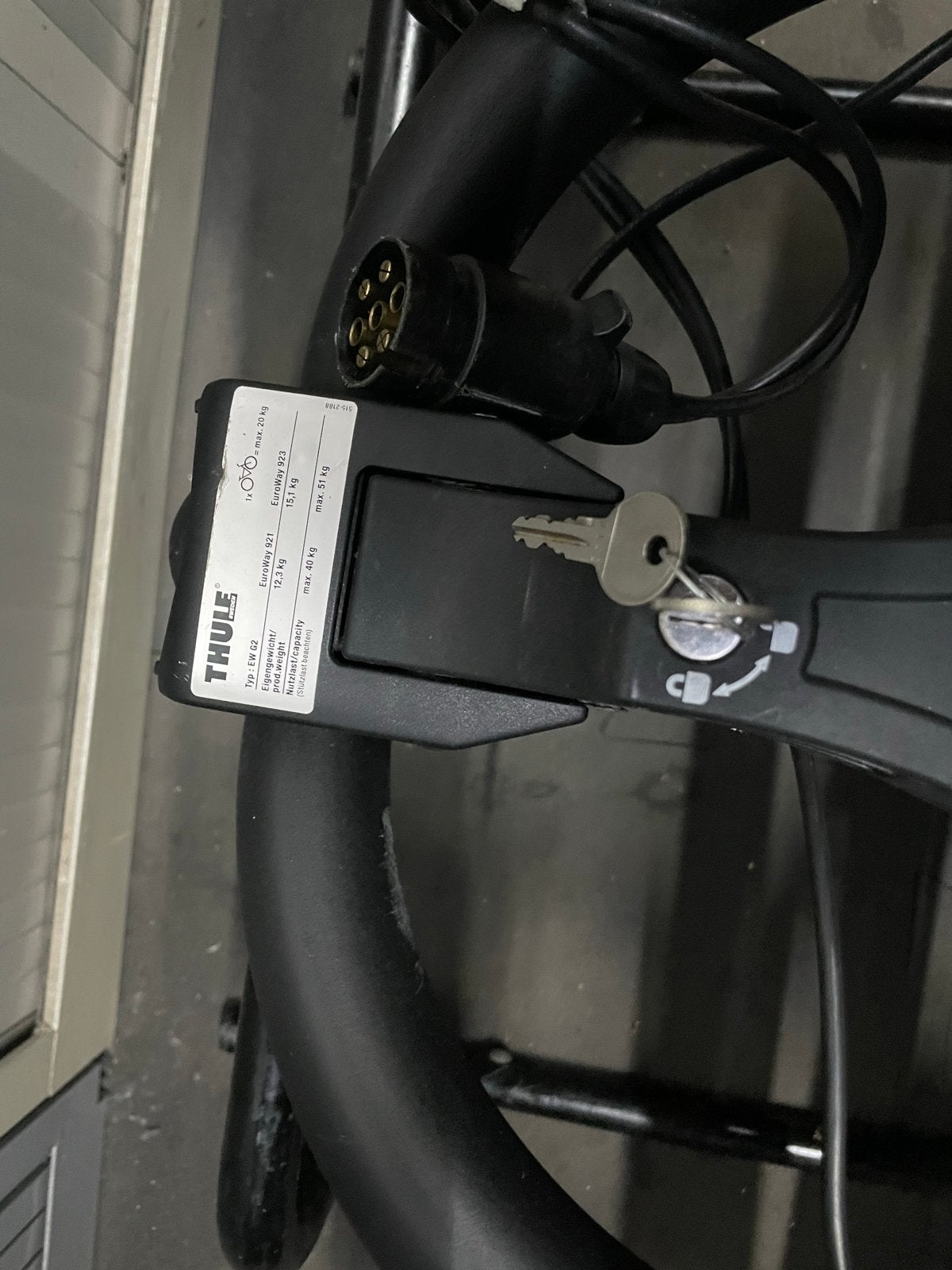 Thule 921 EuroWay G2 Kantelbare Fietsendrager - 2 fietsen, Auto diversen, Fietsendragers, Ophalen, 2 fietsen, Gebruikt, Trekhaakdrager