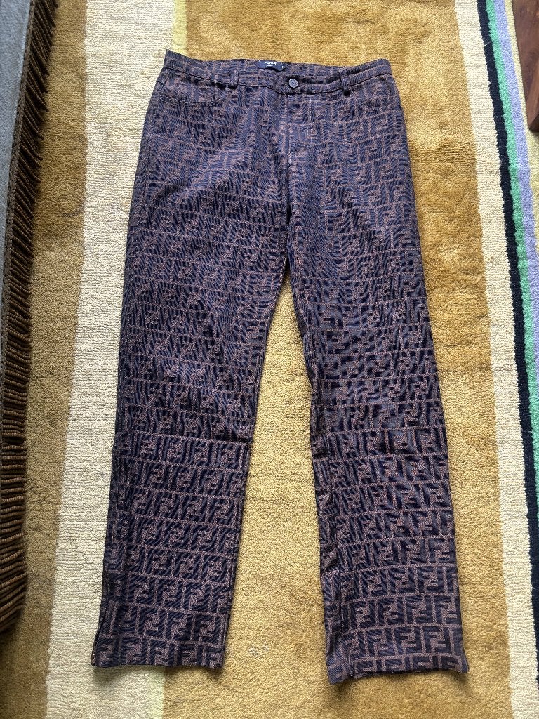 Fendi stijl broek, Overige kleuren, Fendi, Ophalen of Verzenden, Zo goed als nieuw