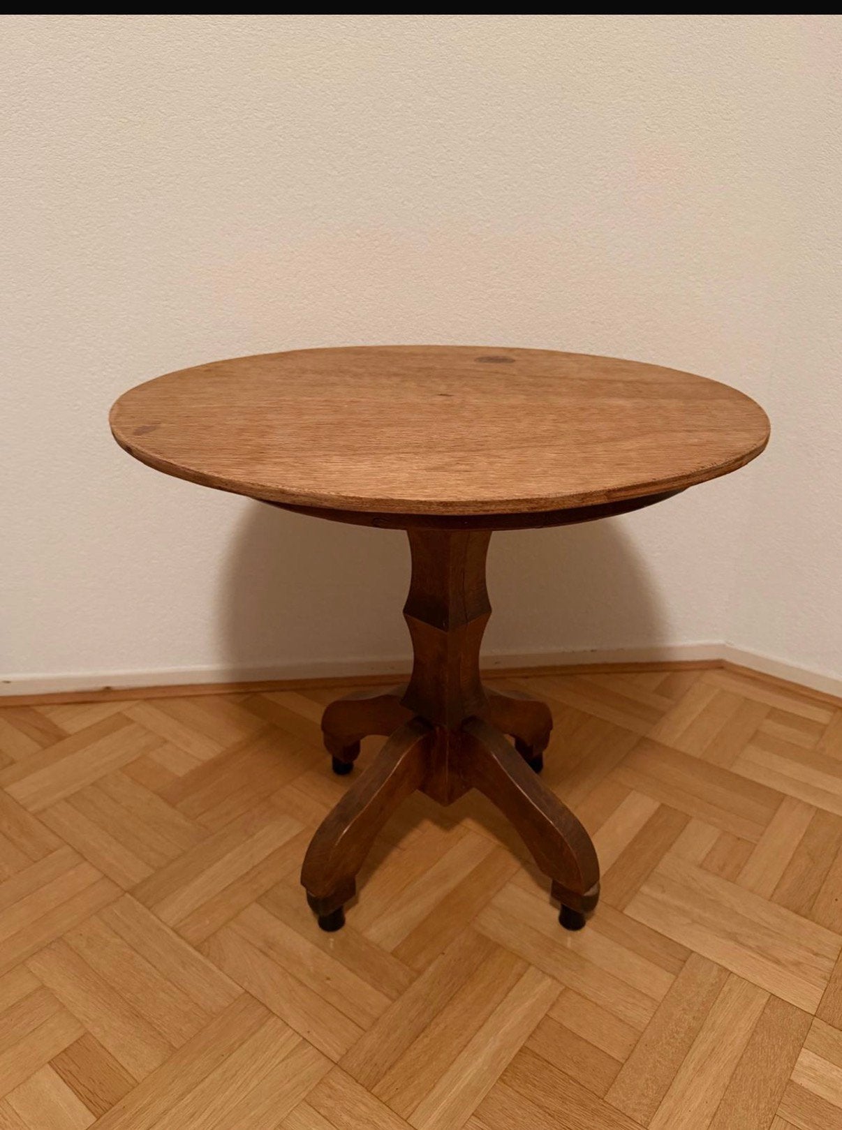 Tafeltje, Minder dan 55 cm, Gebruikt, Rond, Hout
