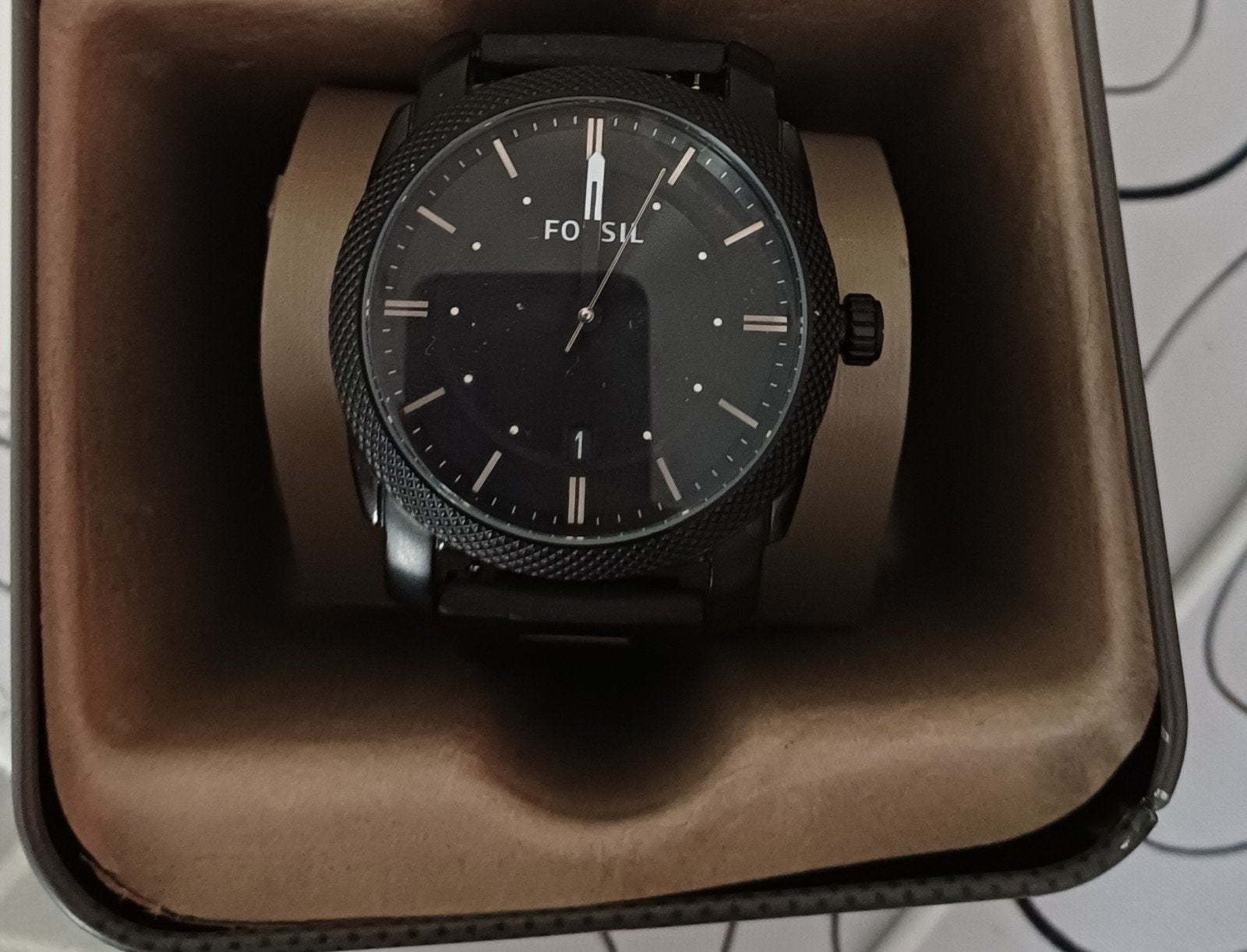 Horloge fossil, Overige materialen, Leer, Polshorloge, Zo goed als nieuw