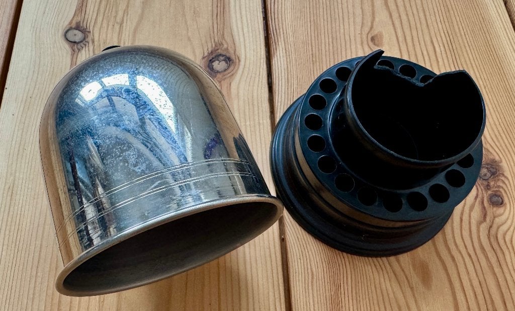 Vintage Sigarettenhouder / dispenser - Zwart Zilver - Retro, Ophalen of Verzenden, Gebruikt, Sigarenbandjes