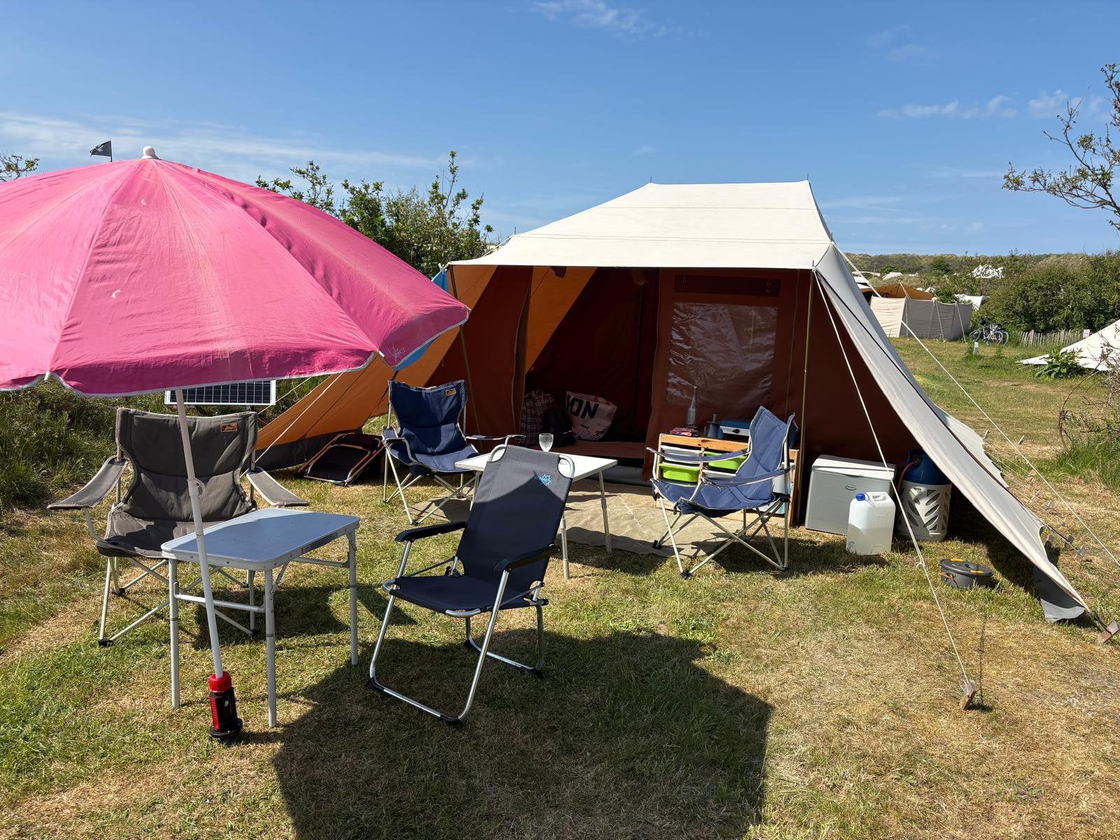 Te huur De Waard Zilvermeeuw op Stortmelk Vlieland, Caravans en Kamperen, Tenten, Ophalen, Zo goed als nieuw