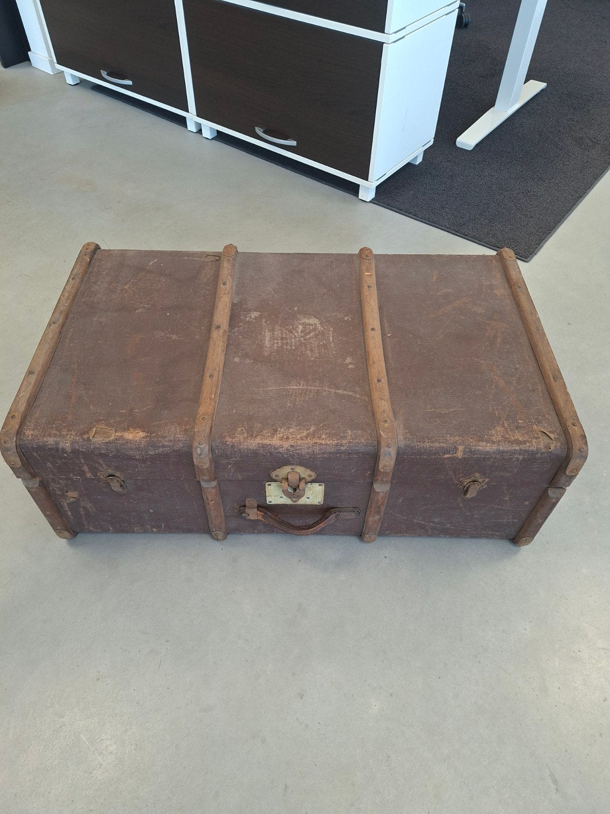 Mooie orginele vintage reiskoffer jaren 1920 tot 1950, Ophalen of Verzenden