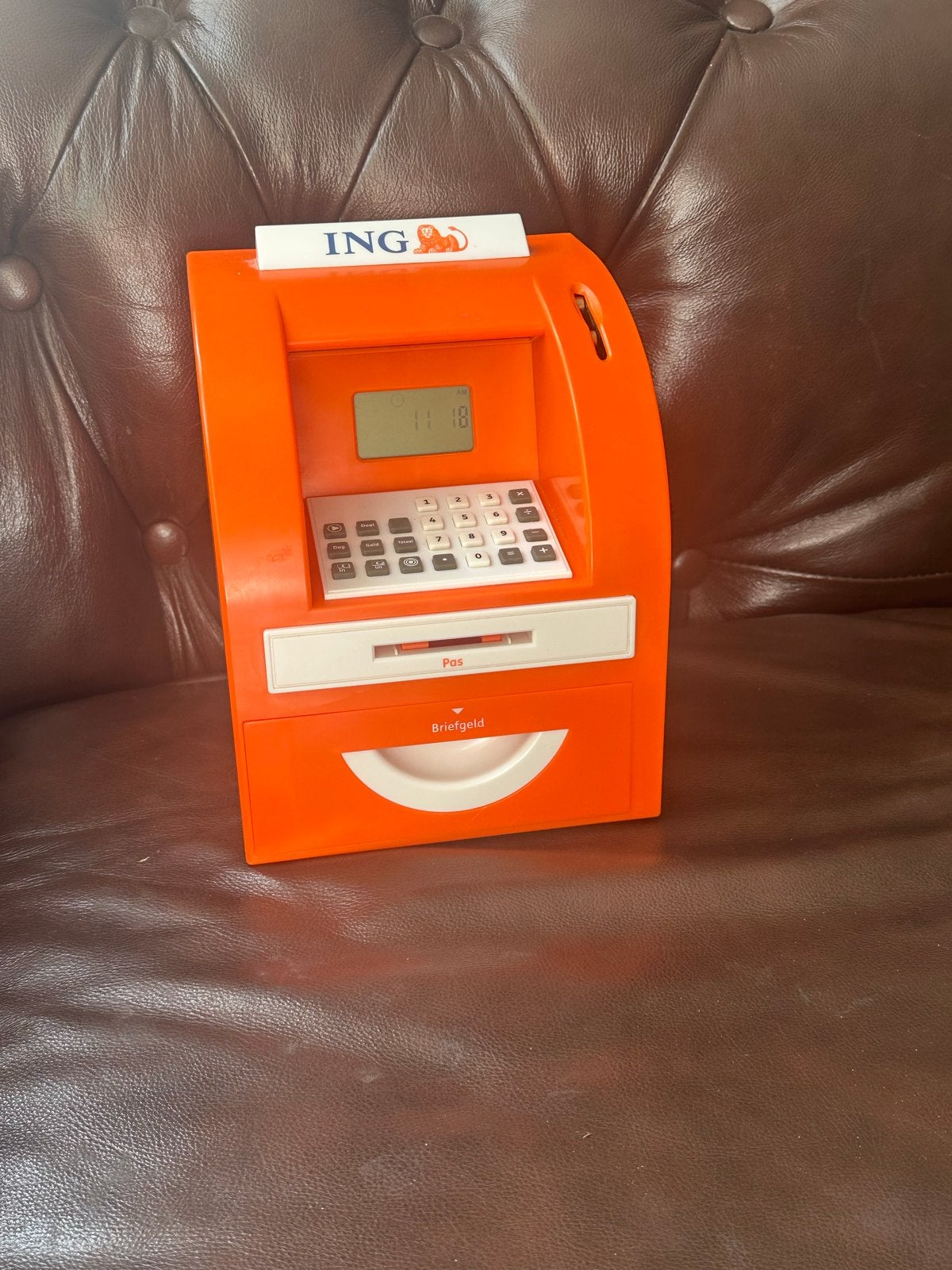 ING Speelgoed Geldautomaat - Sparen en Spelen, Ophalen of Verzenden, Gebruikt, Jongen of Meisje
