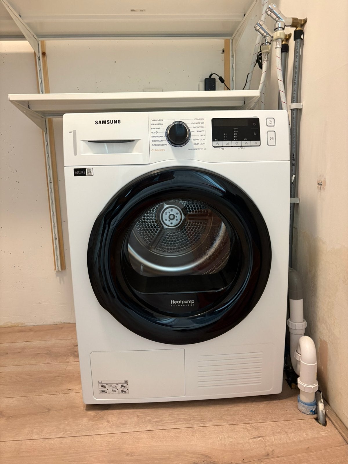 Samsung warmtepomp droger, Ophalen, 6 tot 8 kg, 85 tot 90 cm, 1600 toeren of meer