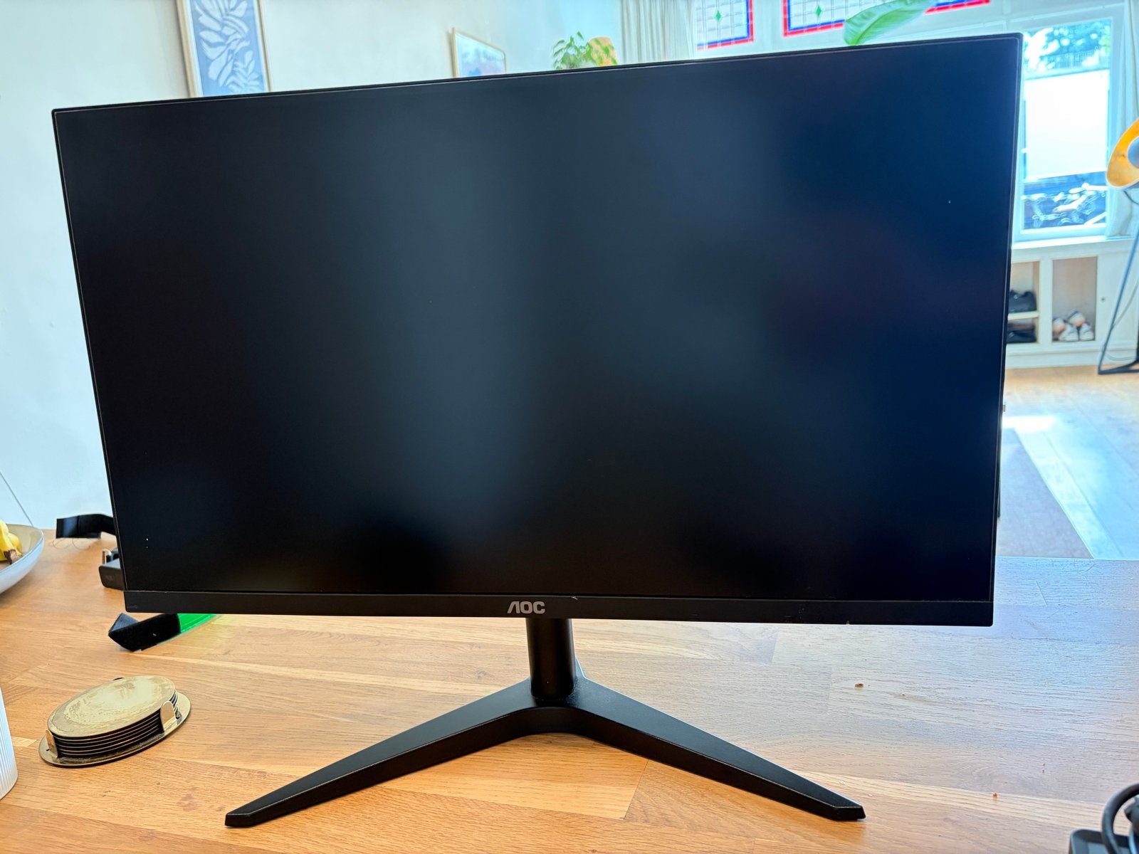 AOC 24B1H 24 inch monitor met Kensington docking station, Computers en Software, Ophalen, HDMI, Zo goed als nieuw, Overige resoluties