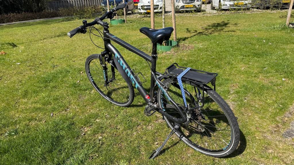 Ghost Square Cross antraciet, Fietsen en Brommers, 28 inch, Gebruikt, Vering, 57 tot 61 cm
