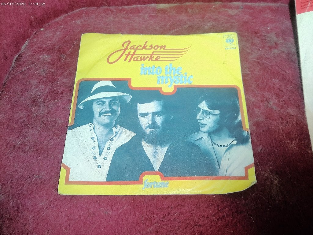 Jackson Hawke  - Into the Mystic / Fortune, Cd's en Dvd's, Gebruikt, Fotohoes, 7 inch, Ophalen of Verzenden