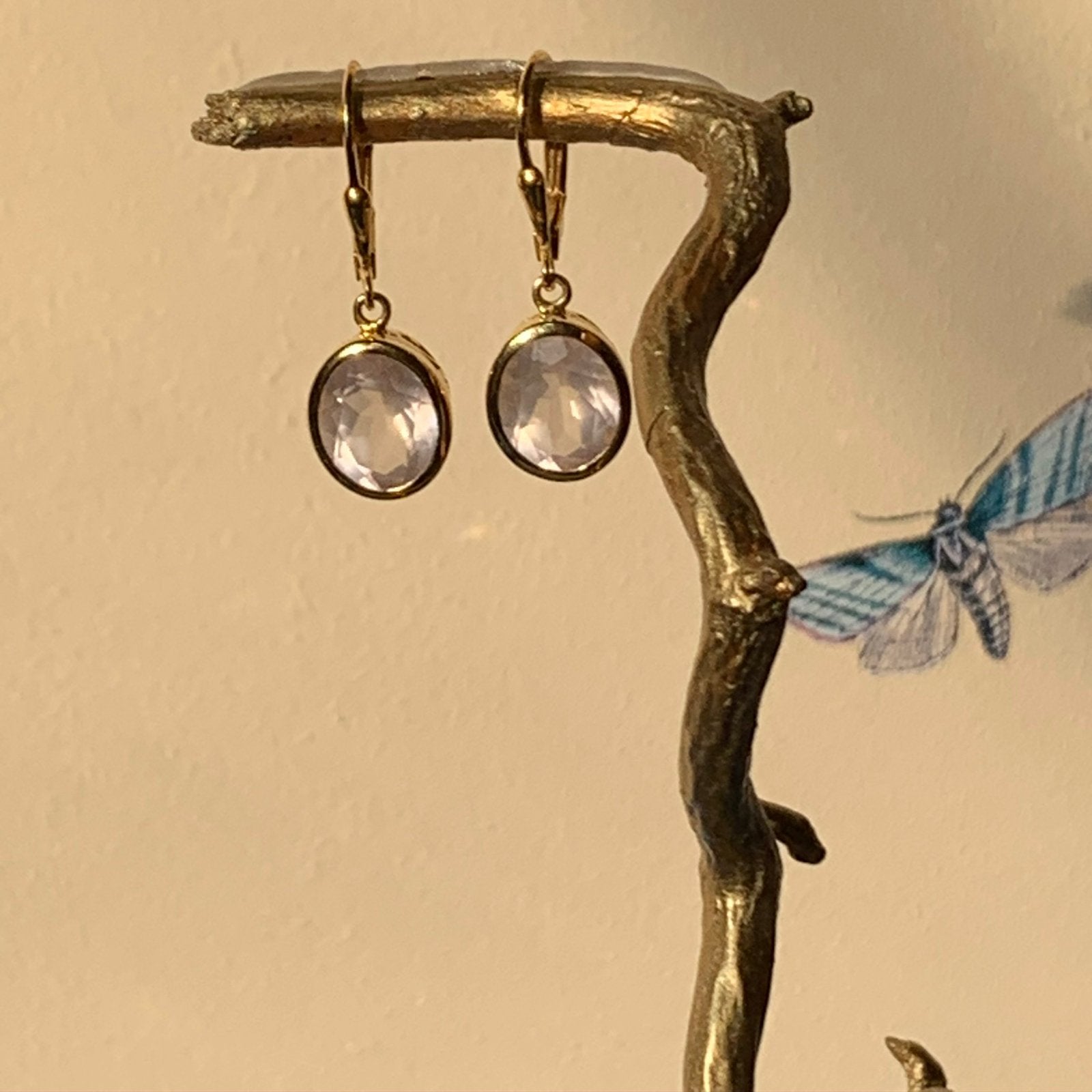 Rozenkwarts beschermt liefde geluk passie intuïtie uniek, Hangers, Magnolia11, Nieuw, Ophalen of Verzenden