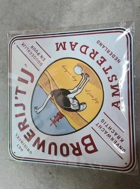 Brouwerij 't IJ Emaille Bord - Origineel, Ophalen of Verzenden