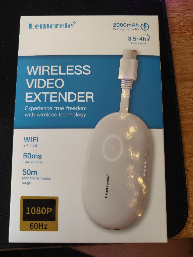 Lemorele Wireless Video Extender 1080p 60Hz, Computers en Software, Monitoren, Nieuw, 60 Hz of minder, HDMI, Full HD, Ophalen of Verzenden