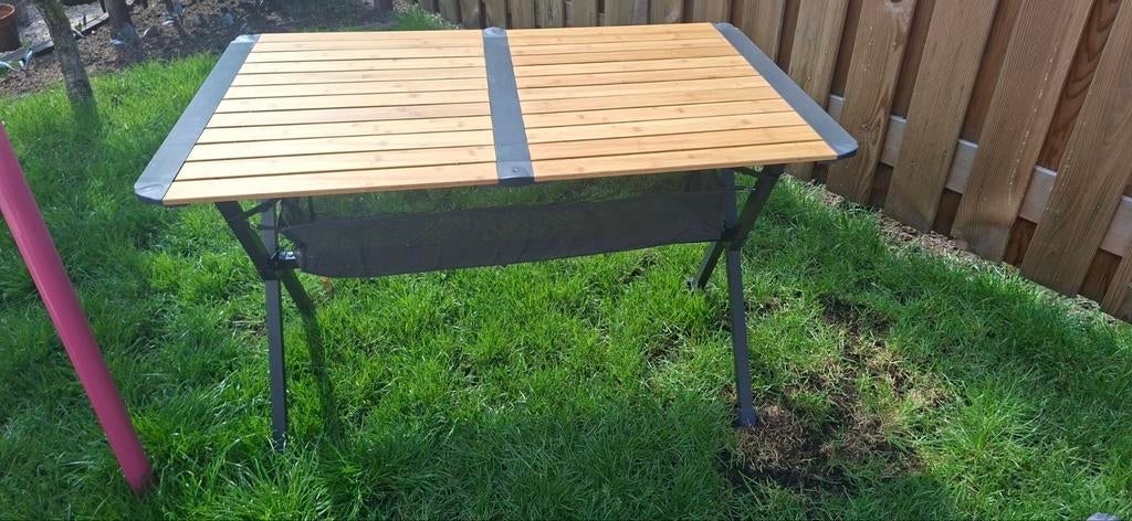 Obelink Bamboo 110 roltafel, Ophalen, Gebruikt, Campingtafel