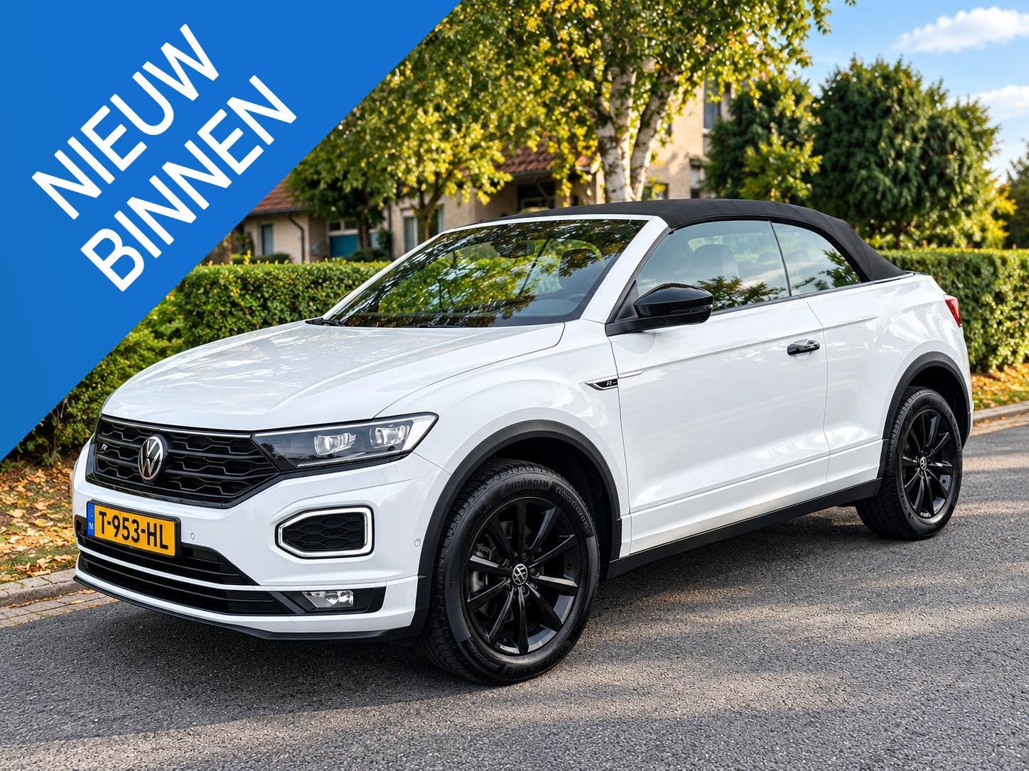 Volkswagen T-Roc Cabrio 1.5 TSI 150PK DSG R-Line•Leder, 15 km/l, 4 cilinders, 4 stoelen, Wit