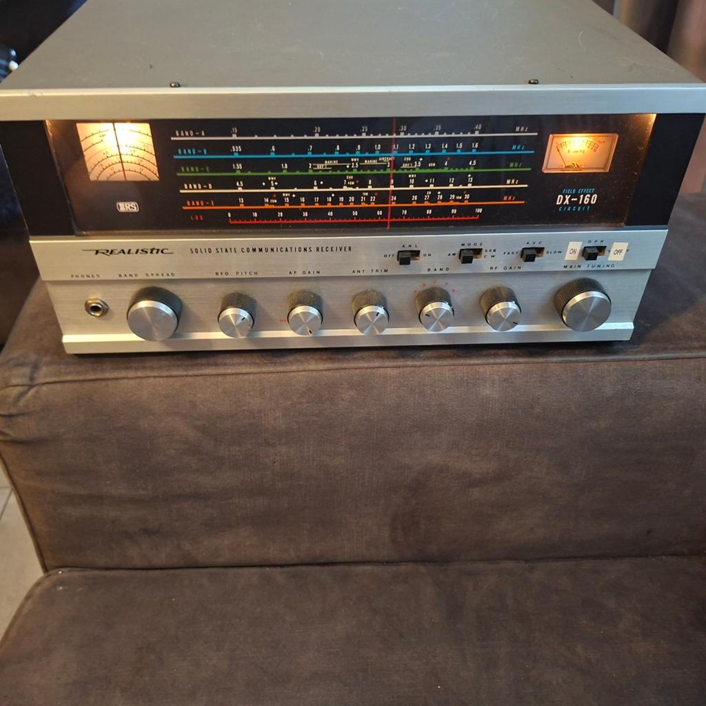 Realistic DX-160 Solid State Communications Receiver, Ophalen, Gebruikt