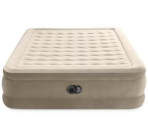 ZGAN! Intex Queen Ultra Plush Luchtbed ingeb. pomp €35,99, Ophalen of Verzenden, Ingebouwde pomp, Zo goed als nieuw, 2-persoons