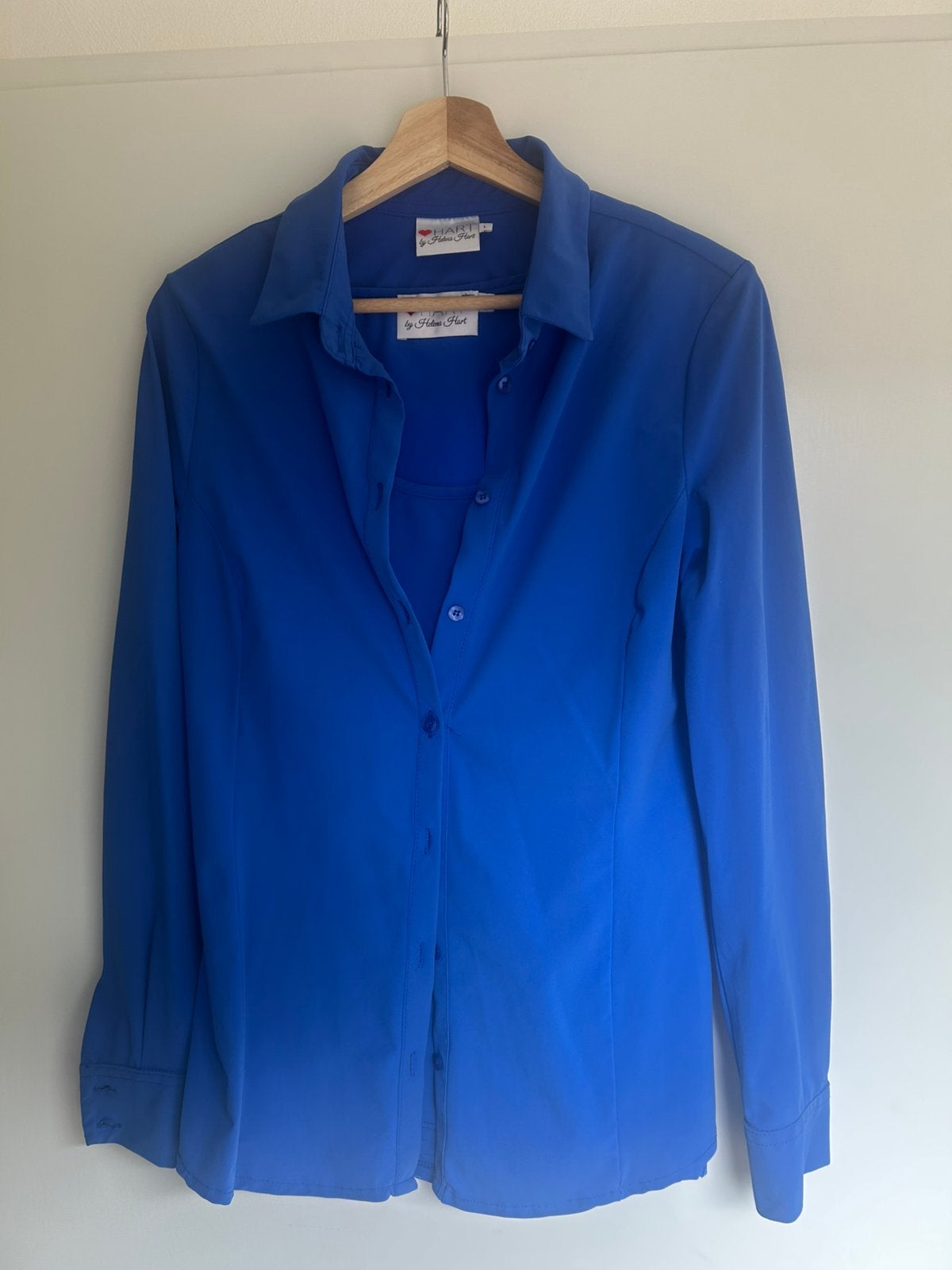Helena Hart travel blouse + top maat L, Ophalen of Verzenden, Zo goed als nieuw, Blauw