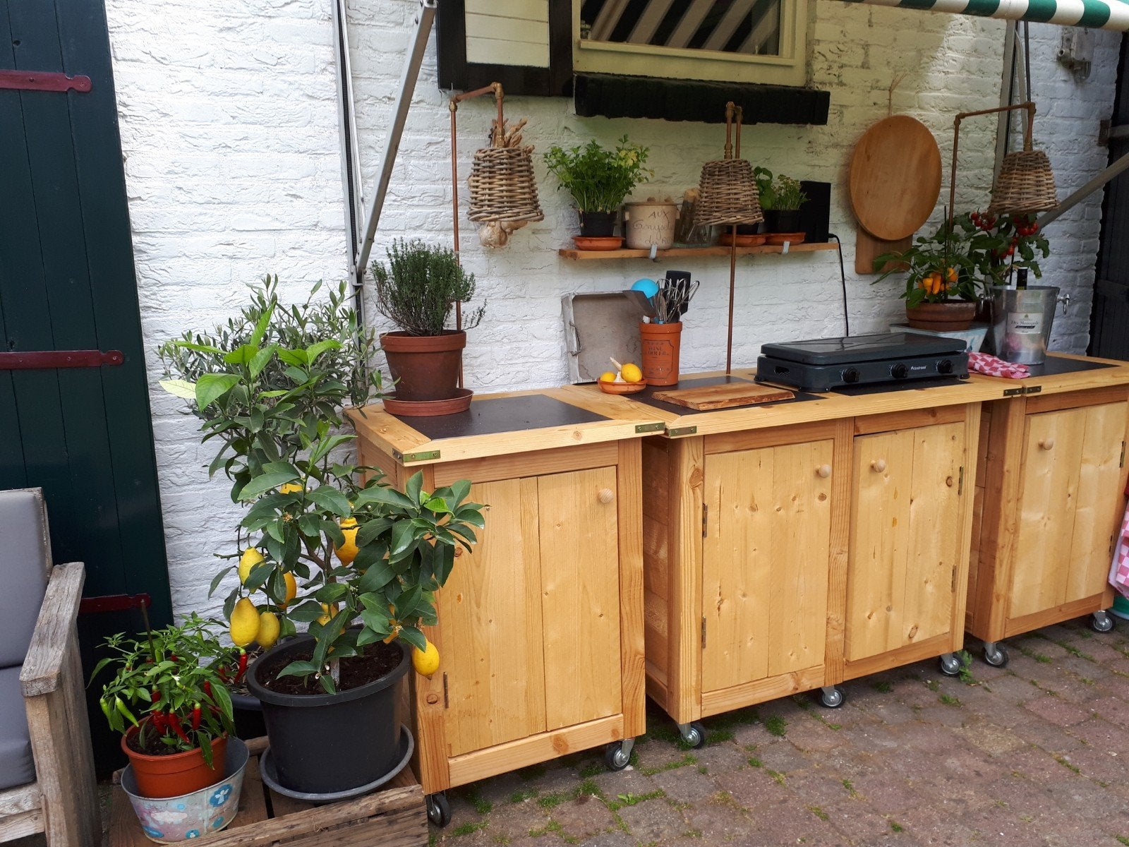buiten keuken, Tuin en Terras, Buitenkeukens, Ophalen, Gas