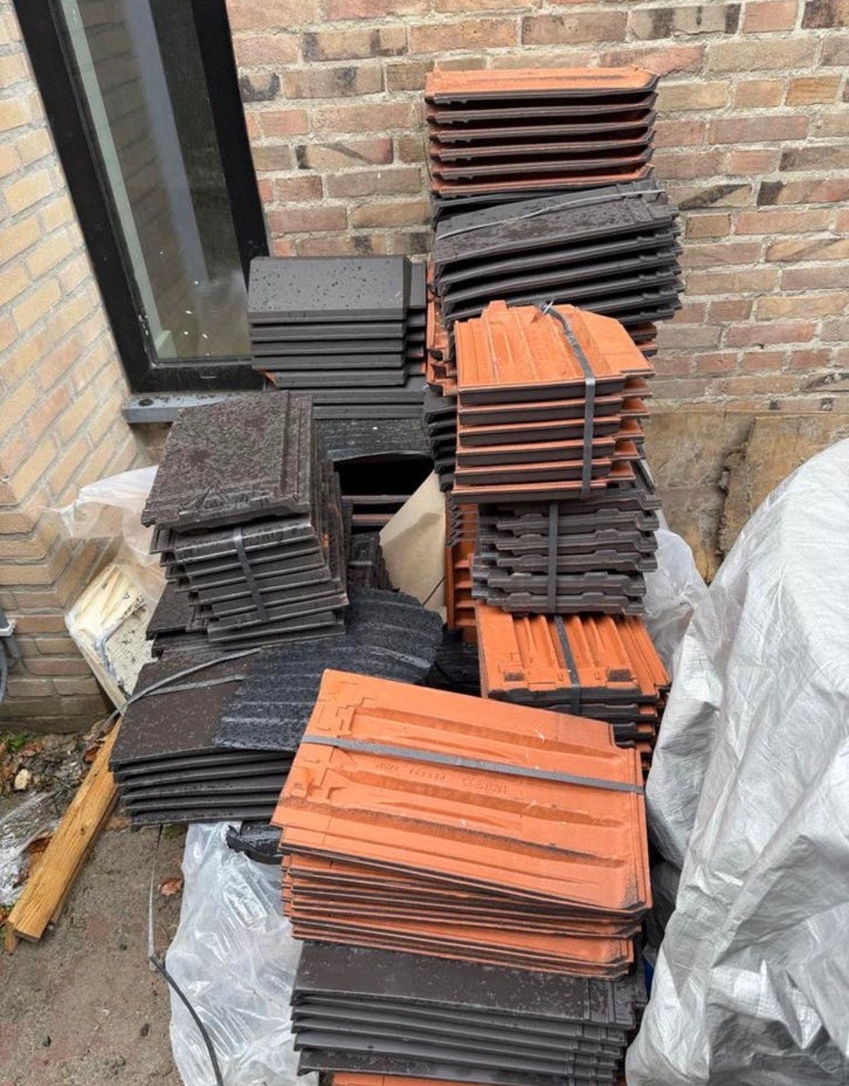 Koramic Datura Leikleur Mat Engobe Dakpannen, Doe-het-zelf en Verbouw, Dakpannen en Dakbedekking, Ophalen, Steen of Klei, Zwart