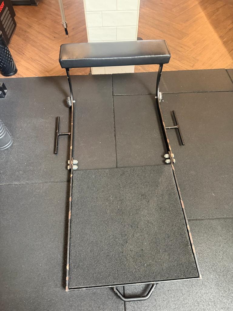 Hip thrust bankje voor bilspieroefeningen, Gebruikt, Overige typen, Ophalen of Verzenden, Metaal