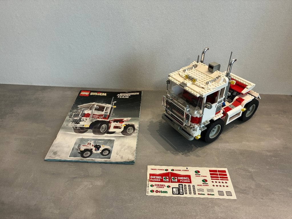 Lego 5563 Model Team Racing Truck + Stickervel (Zeldzaam!), Gebruikt, Overige thema's, Lego, Compleet