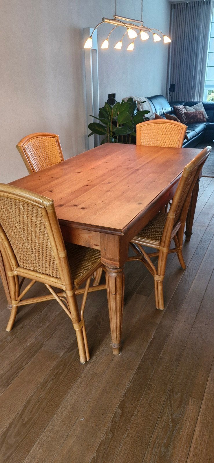 eethoek met 4 stoelen, Ophalen, Gebruikt, 4 tot 6 stoelen