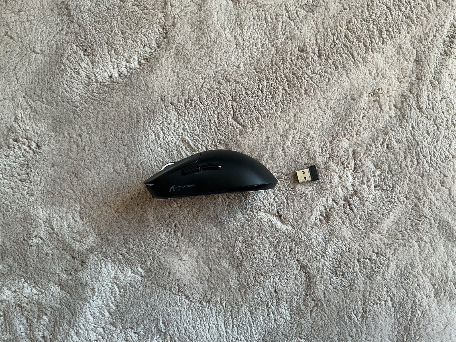 Draadloze muis met USB-ontvanger - Zwart, Computers en Software, Muizen, Rechtshandig, Muis, Ophalen of Verzenden, Zo goed als nieuw
