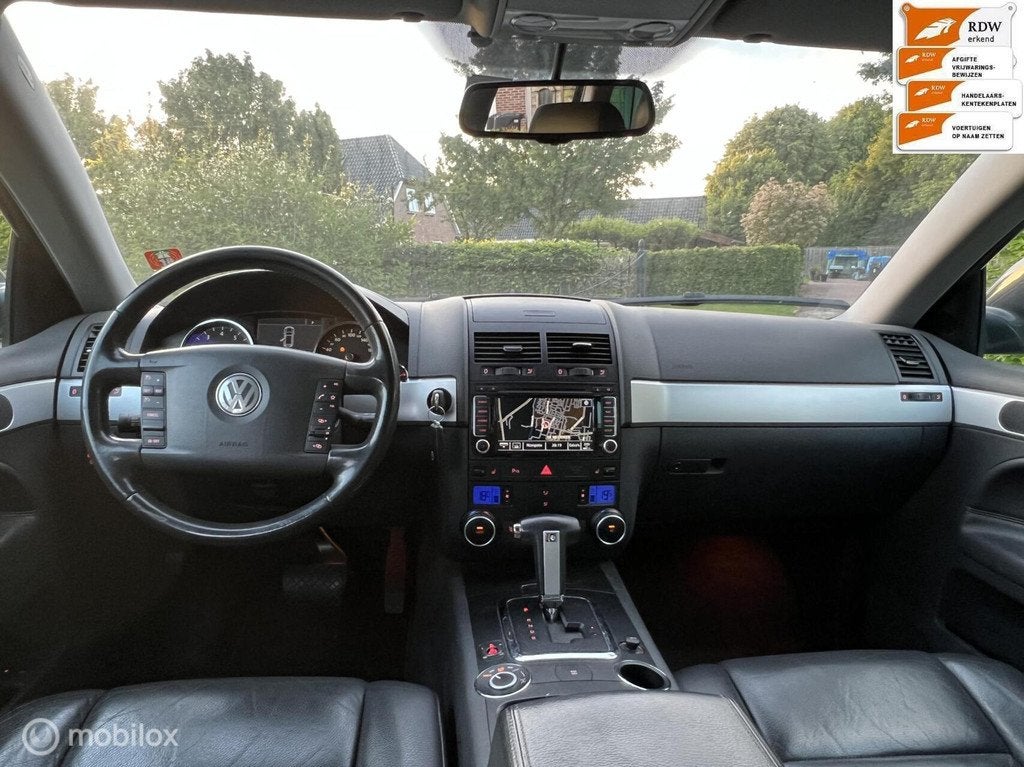Nette Volkswagen Touareg 3.6 V6 FSI Highline bj 2008, Auto's, Volkswagen, Gebruikt, Bruin, Vierwielaandrijving, Touareg