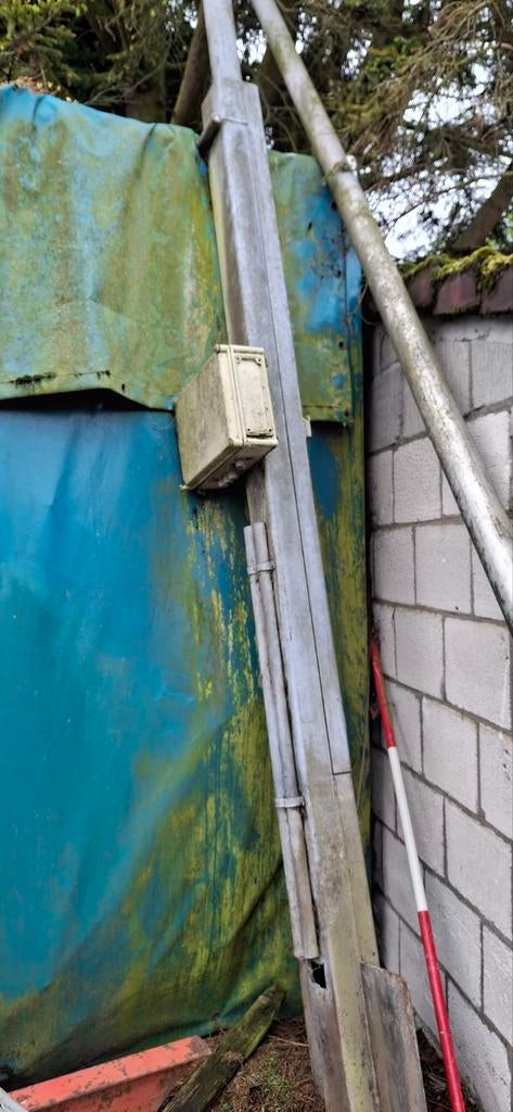 Zware kwaliteit video mast, beweegbaar, 5.20m, volbad verzin, Ophalen of Verzenden, Gebruikt, Mast