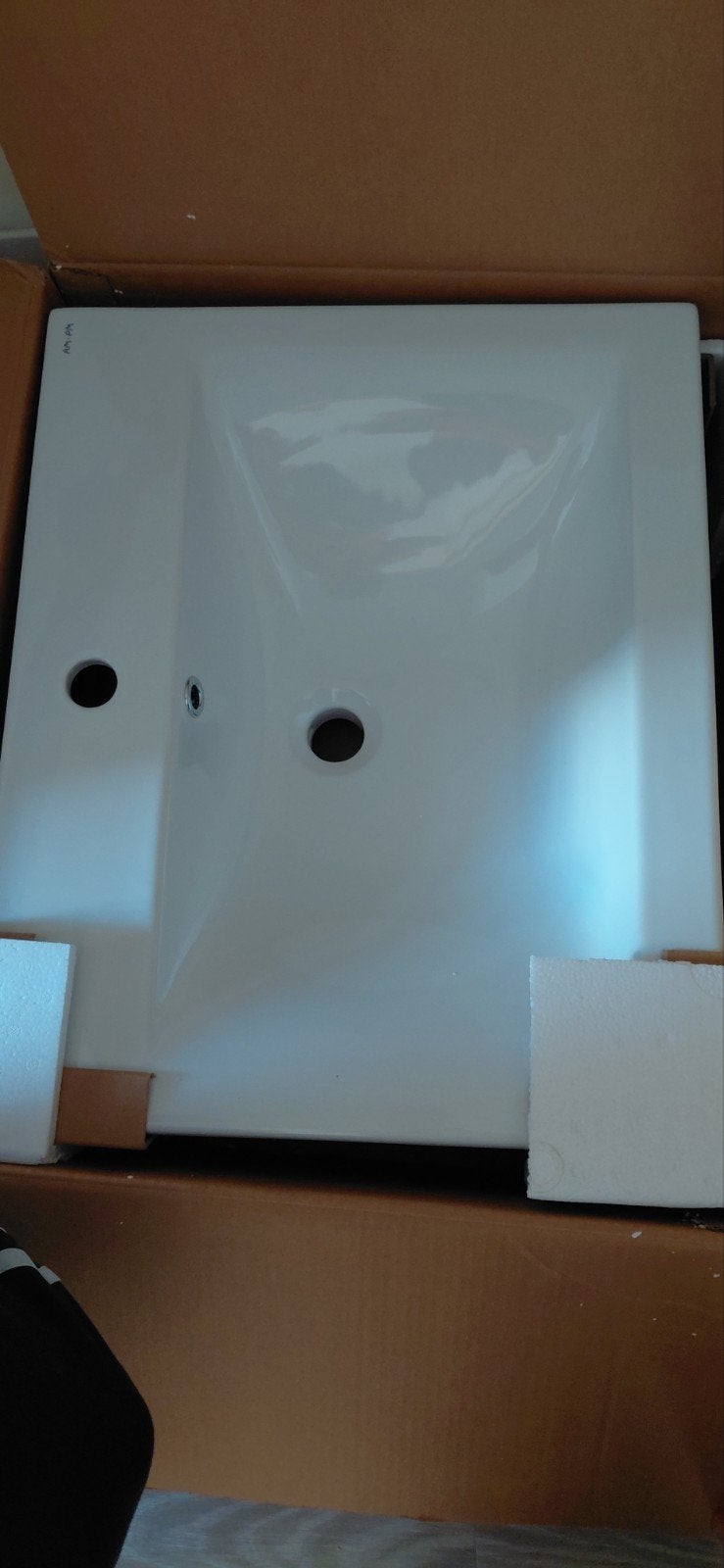 AM.PM Flash Wastafel 60 cm Keramiek Glanzend Wit, Ophalen of Verzenden, Nieuw, Wastafel
