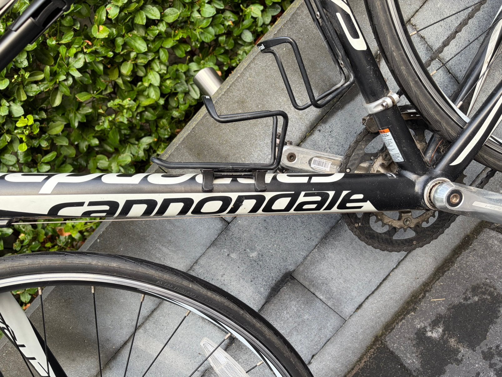 Cannondale CAAD8 zwart/wit, 57cm, 2x9versn. Shimano Sora, Fietsen en Brommers, Fietsen | Racefietsen, 28 inch, Gebruikt, Aluminium