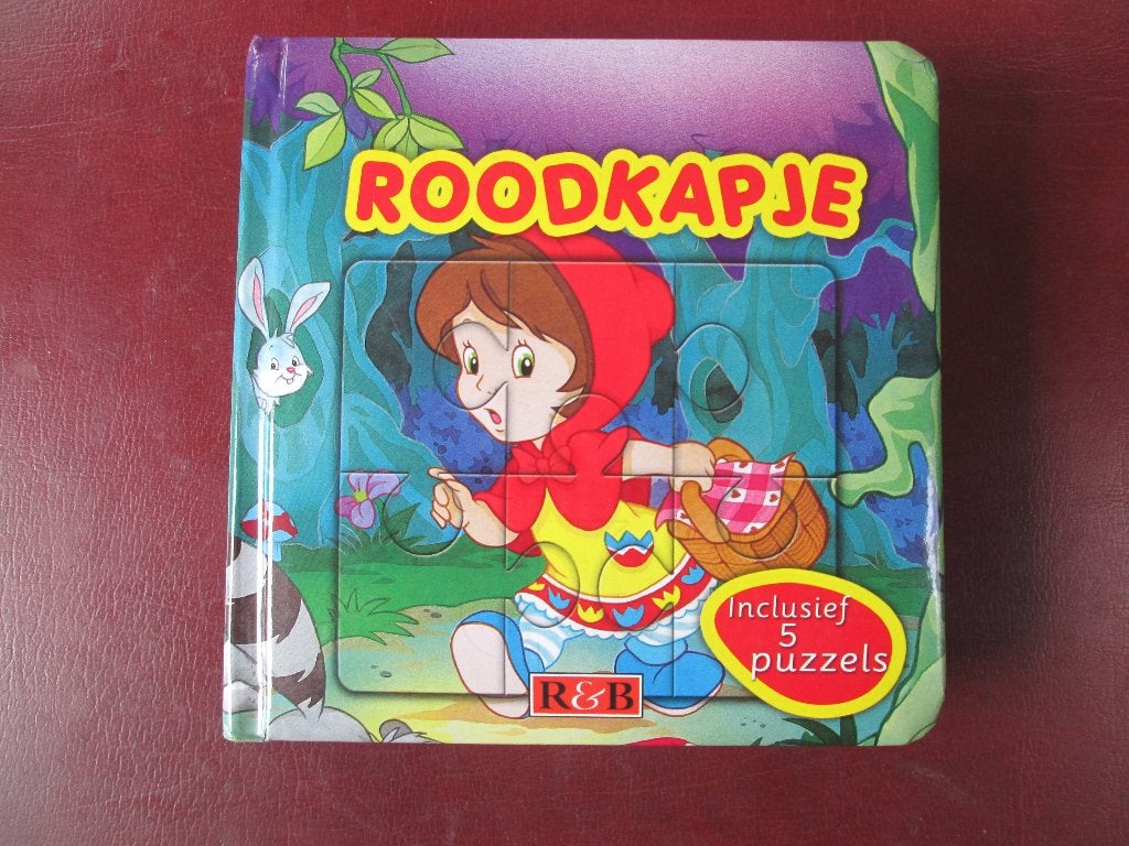 Roodkapje, inclusief 5 Puzzels, Boeken, 5 of 6 jaar, Jongen of Meisje, Ophalen of Verzenden, Zo goed als nieuw