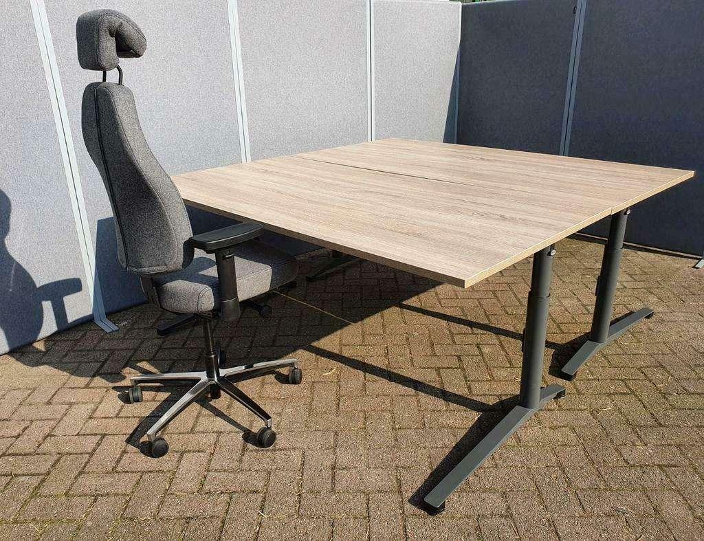 Werndl verstelbaar bureau met nieuw blad 180x90 of 200x100, Overige typen, In hoogte verstelbaar, Ophalen of Verzenden, Zo goed als nieuw