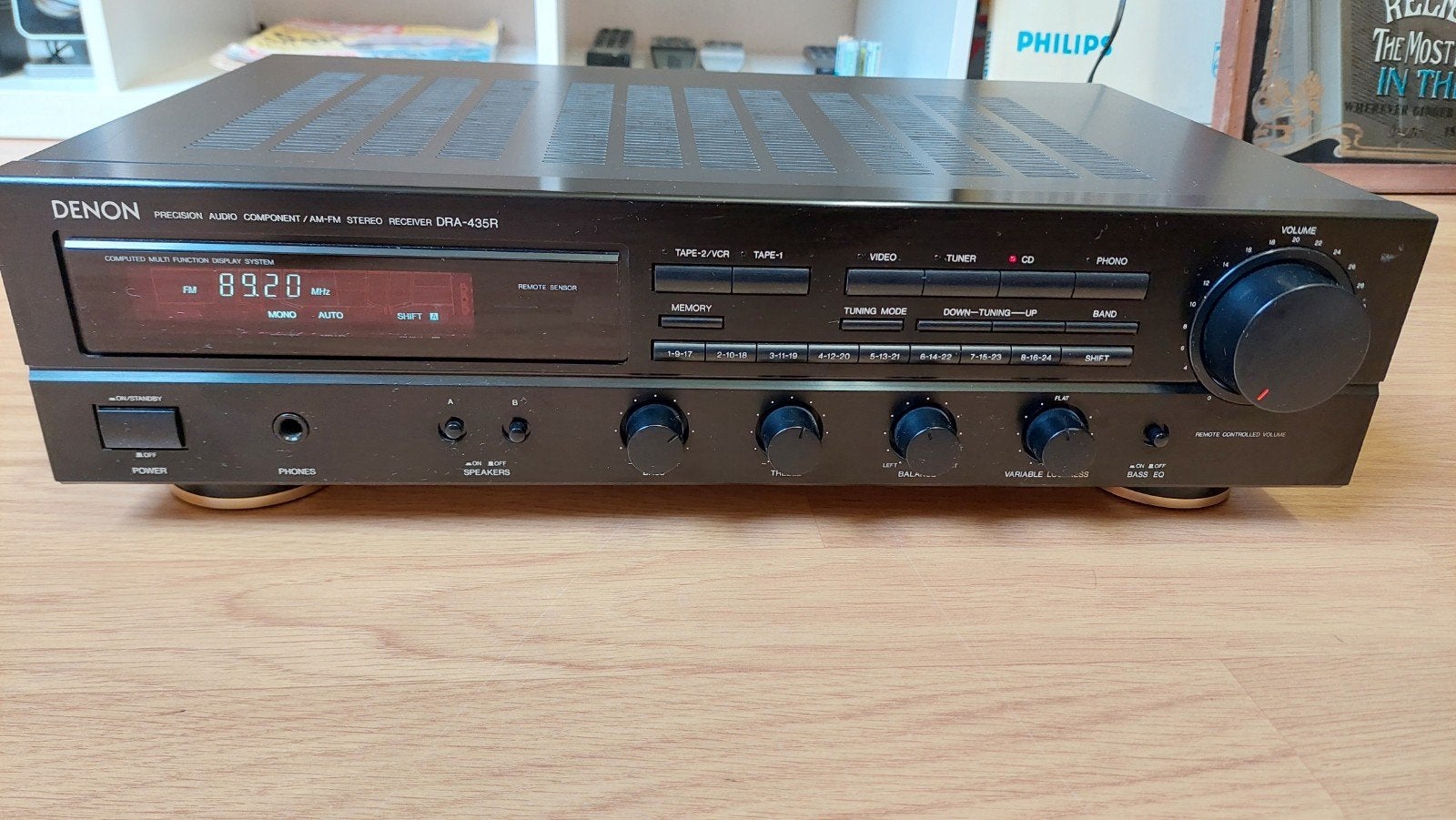 Denon DRA-435R Receiver, Denon, Ophalen of Verzenden, Zo goed als nieuw, 60 tot 120 watt