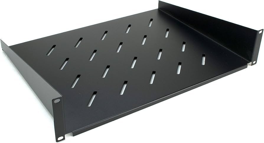 OEM 19inch 2U Vast Legbord Zwart, Niet ingevuld, Niet ingevuld, Niet ingevuld