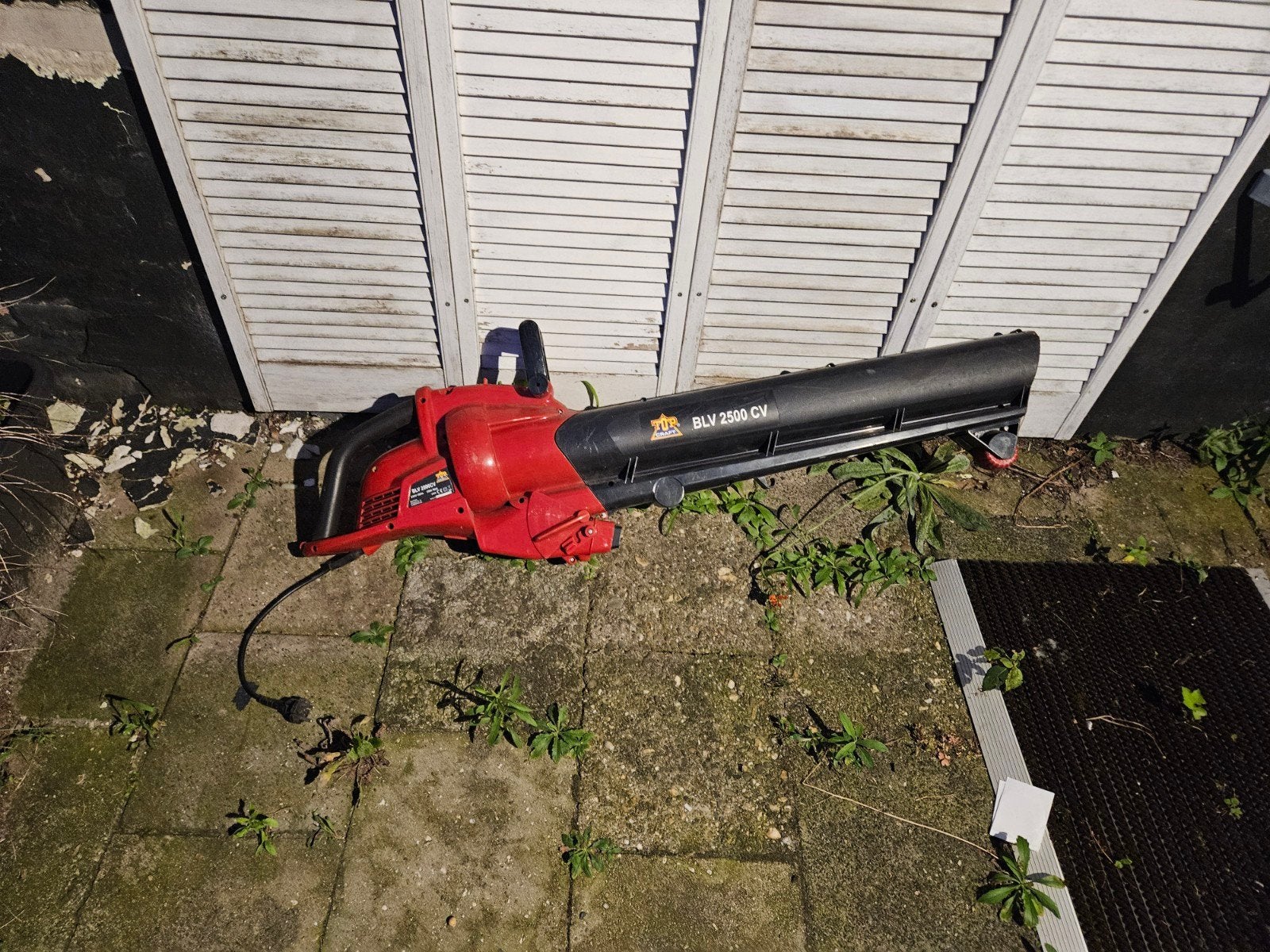 Top Craft Bladblazer BLV 2500 CV - Elektrisch, Ophalen, Gebruikt, Met zuigfunctie, Handgedragen