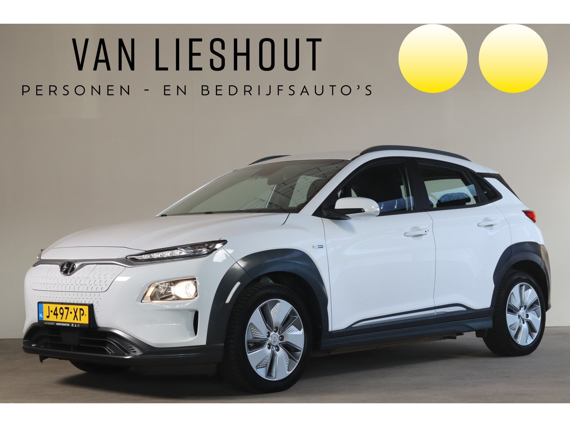 Hyundai KONA EV Comfort 64 kWh - NL Auto! Adap Cruise I Came, Auto's, Stof, Gebruikt, Wit, Origineel Nederlands