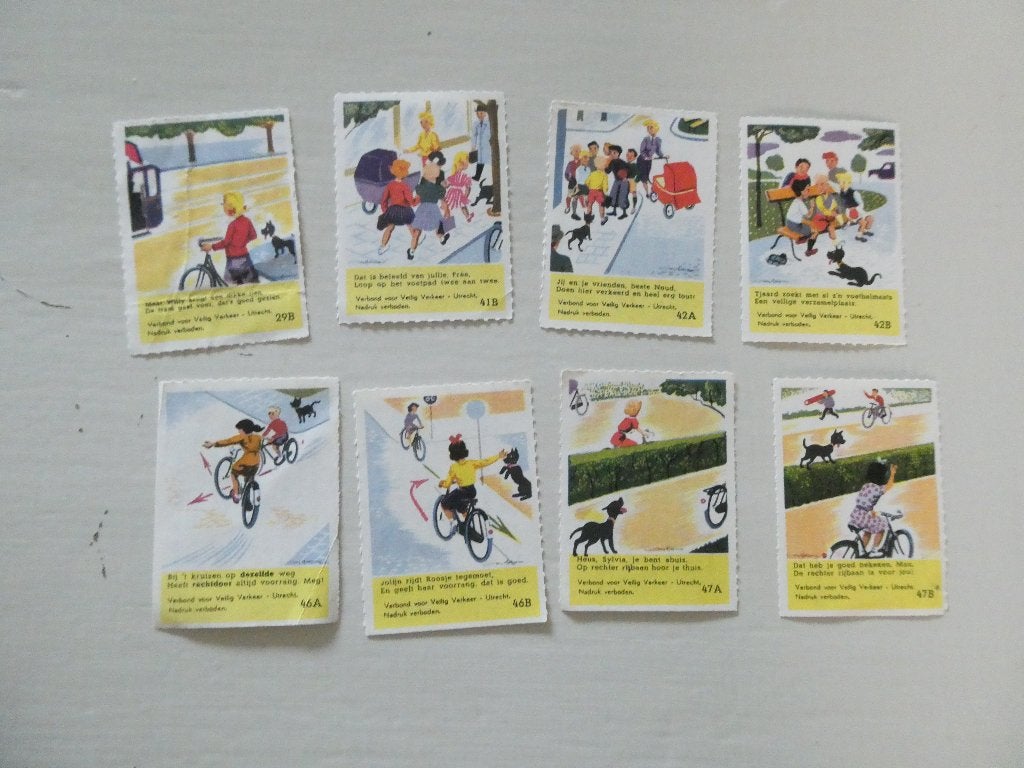 8 Jubileumplaatjes van de VVV uit de jaren '50 of '60, Verzamelen, Ophalen of Verzenden, Gebruikt