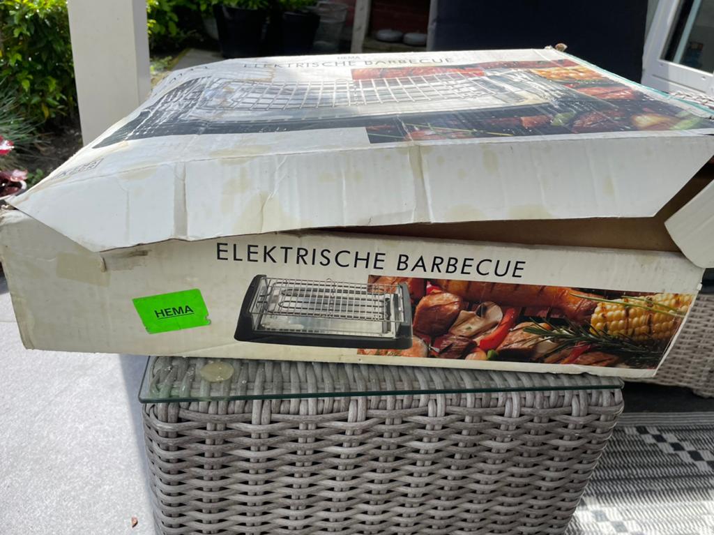 Elektrische Barbeceu, Tuin en Terras, Ophalen, Gebruikt