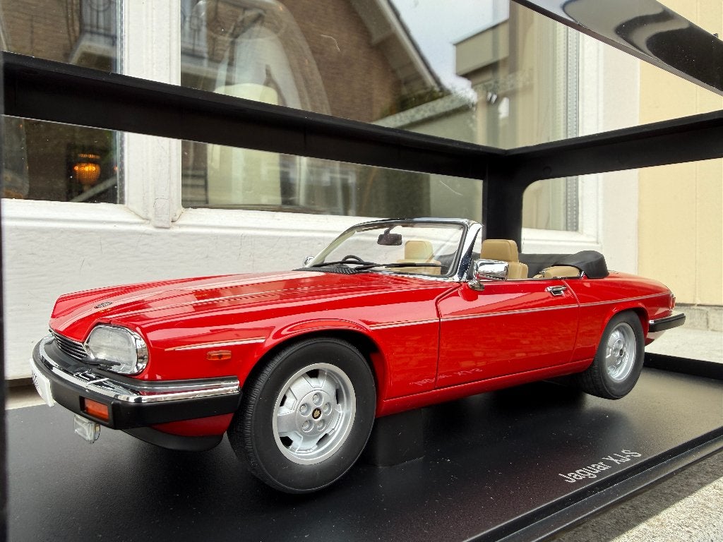 1:18 Jaguar XJ-S V12 cabrio rood Autoart 73572, Auto, Autoart, Nieuw, Ophalen of Verzenden